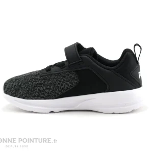 Meilleure affaire 👏 Bébé Puma COMET 2 Alt V – Basket Noire – Gris – Elastique Et Velcro 💯 Livraison Standard/Rapide 13