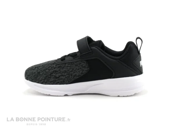 Meilleure affaire 👏 Bébé Puma COMET 2 Alt V – Basket Noire – Gris – Elastique Et Velcro 💯 Livraison Standard/Rapide 4