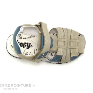 excellente qualité Tout neuf 😍 Enfant Bopy EPAUL Beige – Bleu Ciel – 🩴 Sandale GARCON Avec Velcro 👍 19