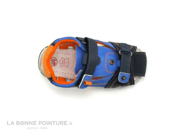 Offres 🔔 NA! Bébé NA – AMENOS – Marine Bleu Orange – 🩴 Sandale Velcro GARCON 🌟 magasin solde 4