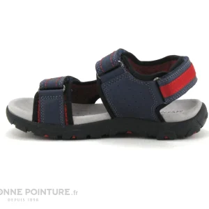 destockage Nouveau 🥰 Enfant Geox J0224A 🩴 Sandale STRADA – Navy Red – GARCON ✨ 13