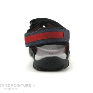 destockage Nouveau 🥰 Enfant Geox J0224A 🩴 Sandale STRADA – Navy Red – GARCON ✨ 15