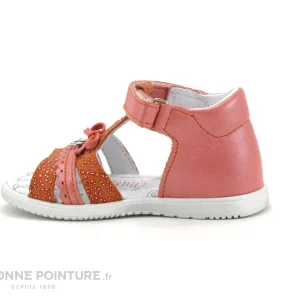 Budget ❤️ Bébé Bopy RAYA Corail – Nu-pieds BEBE Fille – Velcro 👏 à prix d'occasion 7