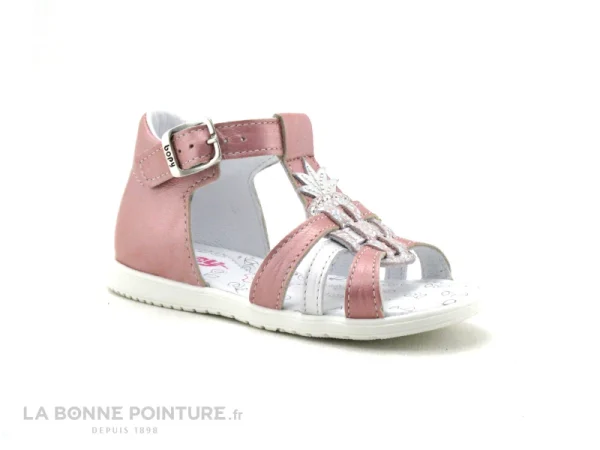 Meilleur prix 😉 Bébé Bopy RAPANA Rose – Nu-pieds BEBE Fille 🎁 achat pas cher 1