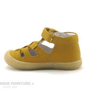 boutique paris Grosses soldes 😀 Bébé Bellamy LOPP Curry – 🩴 Sandale BEBE Cuir Jaune – Bout Ferme ⭐ 13