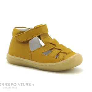 boutique paris Grosses soldes 😀 Bébé Bellamy LOPP Curry – 🩴 Sandale BEBE Cuir Jaune – Bout Ferme ⭐ 17