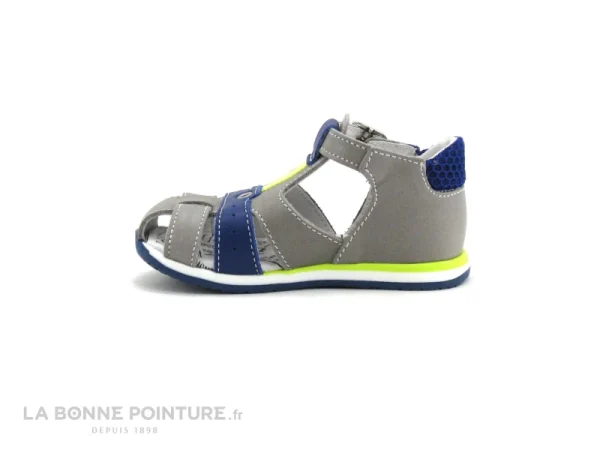 Coupon 🌟 Bébé Bopy ZINO Gris – Bleu – Nu-pieds BEBE GARCON 🧨 grossiste en ligne 4