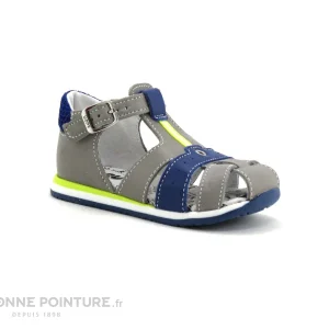 Coupon 🌟 Bébé Bopy ZINO Gris – Bleu – Nu-pieds BEBE GARCON 🧨 grossiste en ligne 17