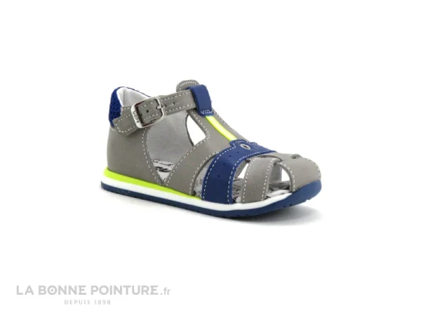 Coupon 🌟 Bébé Bopy ZINO Gris – Bleu – Nu-pieds BEBE GARCON 🧨 grossiste en ligne 6