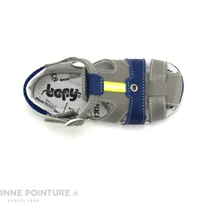 Coupon 🌟 Bébé Bopy ZINO Gris – Bleu – Nu-pieds BEBE GARCON 🧨 grossiste en ligne 19