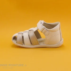 excellents soldes Bon marché 🧨 Bébé Kickers BIGFLO Blanc Argent 351376 – 🩴 Sandale Fille 🤩 13