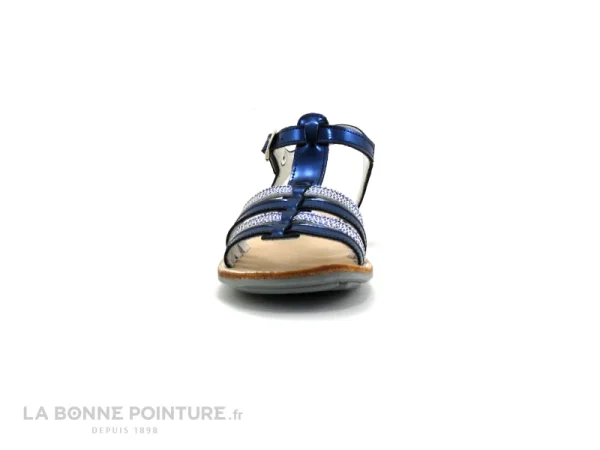 mode pas cher Nouveau ❤️ Enfant Minibel CHANA 1M2059-1 Metal Navy – Metal Bleu – 🩴 Sandale 👏 3