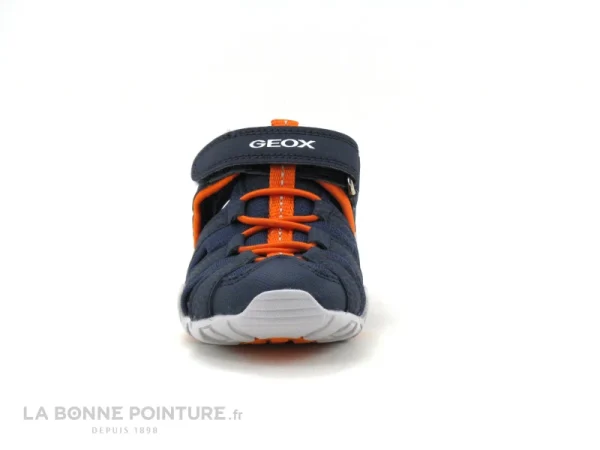 REMISE allant jusqu. Meilleure vente 🌟 Bébé Geox KRAZE B1524A Navy Orange – 🩴 Sandale Sport Enfant ❤️ 3