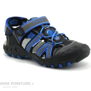 excellent qulity Meilleure affaire 😍 Enfant Geox J42E1C 🩴 Sandale KYLE Black Blue ⌛ 17