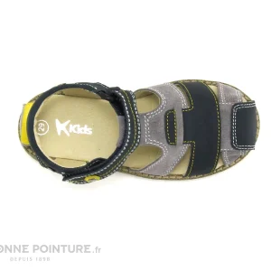 Le moins cher ⌛ K-Kids Enfant K-K Kolev And Kolev 27-2 Gris Bleu Marine – Nu-pieds 😉 exclusivement disponibles 19