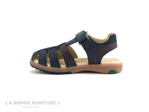 Le moins cher 🌟 Enfant Kickers PLATINIUM Marine 349506 🩴 Sandale GARCON 🎁 Meilleur Service 4