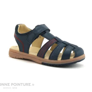 Le moins cher 🌟 Enfant Kickers PLATINIUM Marine 349506 🩴 Sandale GARCON 🎁 Meilleur Service 17