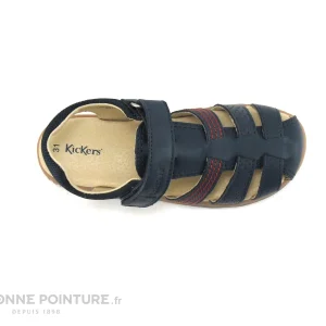 Le moins cher 🌟 Enfant Kickers PLATINIUM Marine 349506 🩴 Sandale GARCON 🎁 Meilleur Service 19