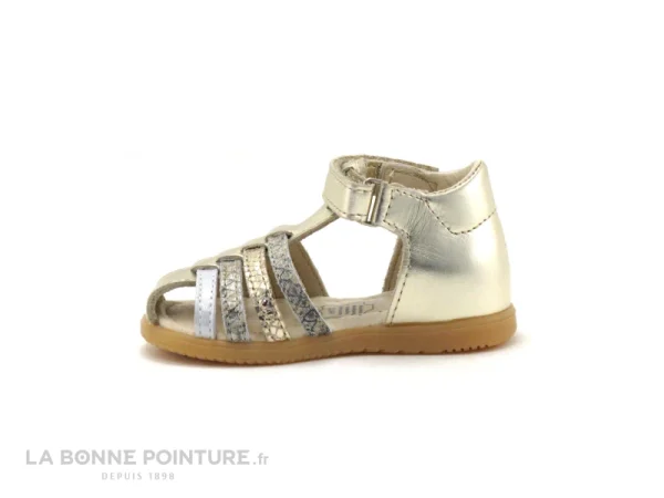 luxe soldes Top 10 💯 Bébé Bopy REGULE Or – Nu-pieds BEBE Fille – Bout Ferme 👍 4