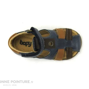 Grosses soldes 🥰 Bébé Bopy RADIUS Ocean – 🩴 Sandale BEBE Cuir Bleu Marine Et Camel 🥰 boutique en ligne france 19