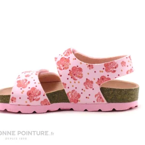 solde en ligne De gros 😍 Bébé Kickers ☀️ SUMMERKRO Rose Flower 785454-10 – 🩴 Sandale Rose Fille ❤️ 8