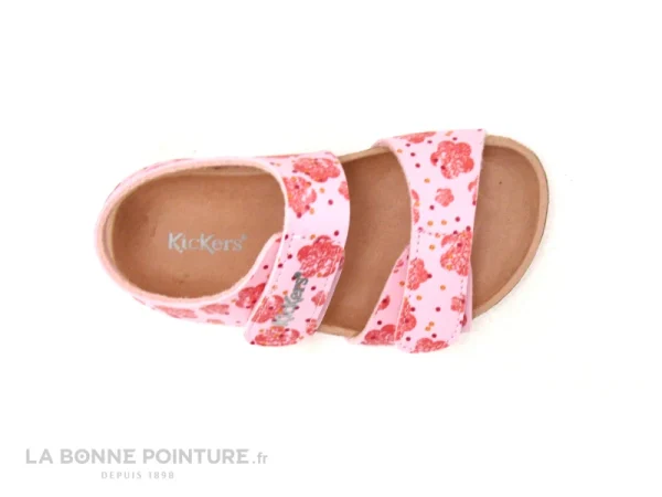 solde en ligne De gros 😍 Bébé Kickers ☀️ SUMMERKRO Rose Flower 785454-10 – 🩴 Sandale Rose Fille ❤️ 4