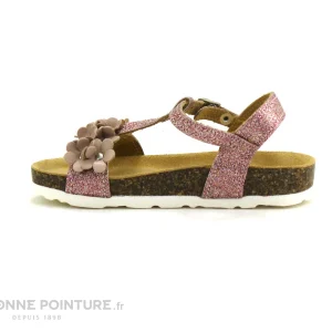 dernière tendance Meilleure affaire 🔔 Enfant Sonia C BRINA Rose – Paillettes Et Fleurs – 🩴 Sandale Fille ⭐ 8