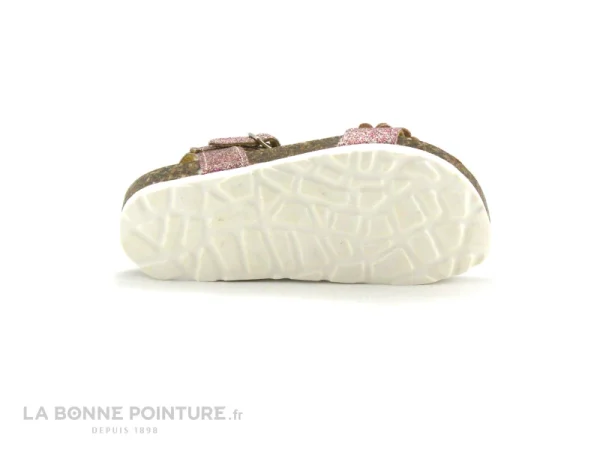 dernière tendance Meilleure affaire 🔔 Enfant Sonia C BRINA Rose – Paillettes Et Fleurs – 🩴 Sandale Fille ⭐ 5