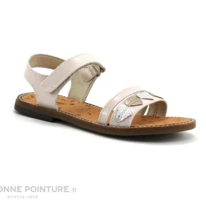 Vente Vente flash 👍 Enfant Bopy ELATA Beige – Petits Coeurs – 🩴 Sandale Fille 🥰 17