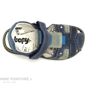 meilleur service Nouveau 🎉 Enfant Bopy ELVIS – Bleu Marine – Gris – 🩴 Sandale Velcro GARCON 😉 19