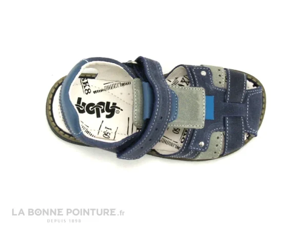 meilleur service Nouveau 🎉 Enfant Bopy ELVIS – Bleu Marine – Gris – 🩴 Sandale Velcro GARCON 😉 7