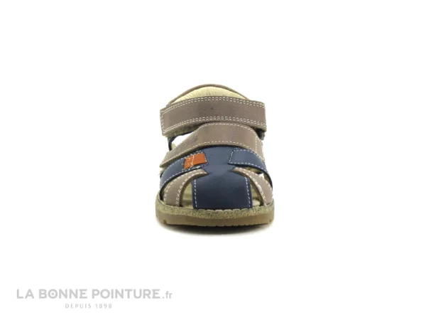 Grosses soldes 🧨 K-Kids K-K Kolev And Kolev 25-2 – Beige Bleu Marine – 🩴 Sandale Enfant 🎉 mode pas cher 3