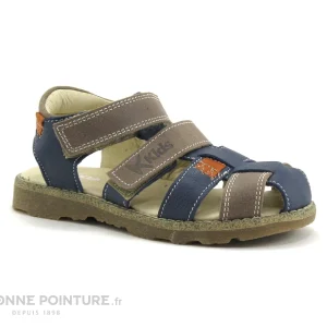 Grosses soldes 🧨 K-Kids K-K Kolev And Kolev 25-2 – Beige Bleu Marine – 🩴 Sandale Enfant 🎉 mode pas cher 17