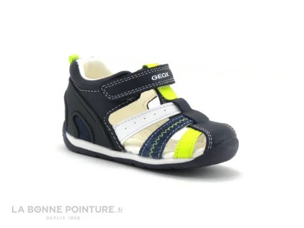 Budget 🎉 Bébé Geox EACH B150BB Navy Fluo Yellow – 🩴 Sandale BEBE 👍 magasin pas cher 1