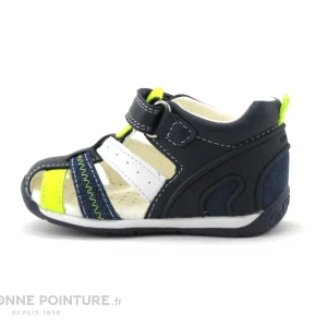 Budget 🎉 Bébé Geox EACH B150BB Navy Fluo Yellow – 🩴 Sandale BEBE 👍 magasin pas cher 13