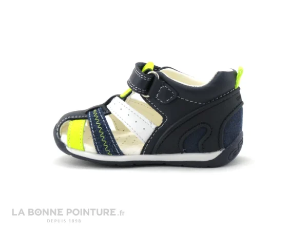 Budget 🎉 Bébé Geox EACH B150BB Navy Fluo Yellow – 🩴 Sandale BEBE 👍 magasin pas cher 4