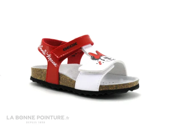 se précipiter pour acheter Le moins cher ❤️ Bébé Geox 🩴 Sandale Minnie – CHALKI B152RC Red White 🤩 1