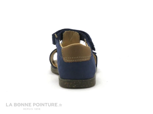 Budget 👏 Bébé Bopy RAFIN Marine – Nu-pieds BEBE Cuir Bleu Marine 😉 ultratendance 5