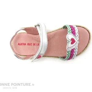 magasin Vente flash ❤️ Bébé Agatha Ruiz De La Prada 172929 Plata Space Lame 🩴 Sandale ❤️ 19