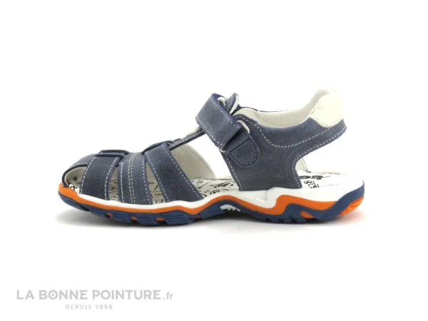 De gros 🔔 Enfant Bopy EPAUL Bleu Marine – Orange – Nu-pieds GARCON ✨ magasin pour 4