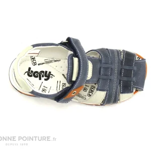 De gros 🔔 Enfant Bopy EPAUL Bleu Marine – Orange – Nu-pieds GARCON ✨ magasin pour 19