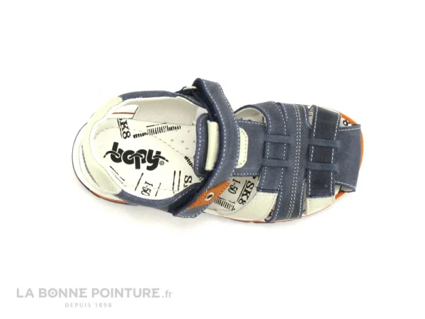 De gros 🔔 Enfant Bopy EPAUL Bleu Marine – Orange – Nu-pieds GARCON ✨ magasin pour 7