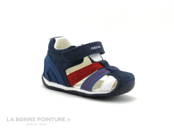 Vente flash 🎉 Bébé Geox EACH B50BB – Navy Red – 🩴 Sandale Montante BEBE ✔️ france en ligne 1