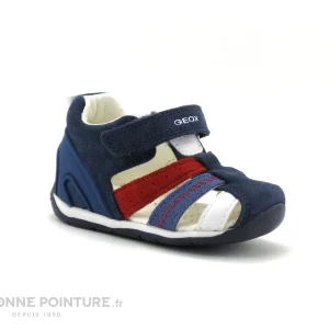 Vente flash 🎉 Bébé Geox EACH B50BB – Navy Red – 🩴 Sandale Montante BEBE ✔️ france en ligne 17