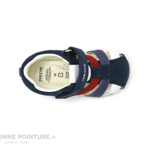 Vente flash 🎉 Bébé Geox EACH B50BB – Navy Red – 🩴 Sandale Montante BEBE ✔️ france en ligne 19