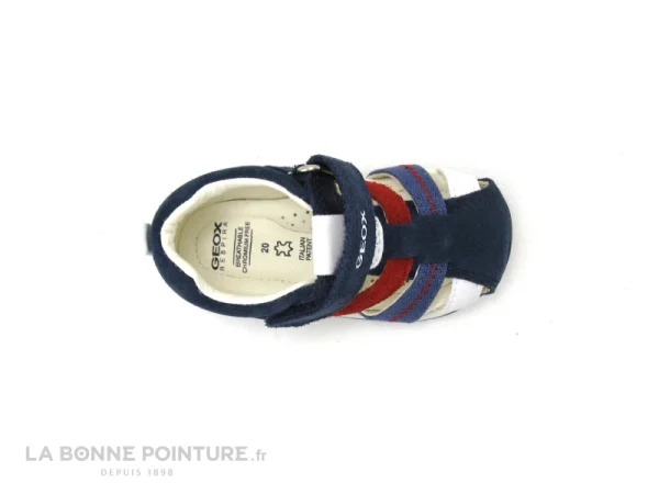 Vente flash 🎉 Bébé Geox EACH B50BB – Navy Red – 🩴 Sandale Montante BEBE ✔️ france en ligne 7