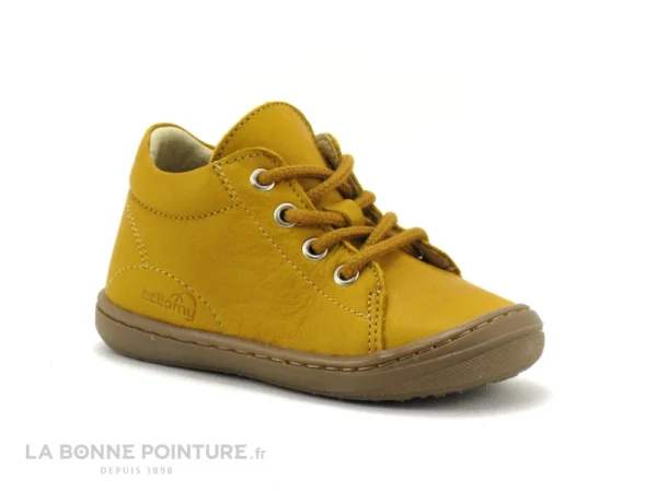 nouveau produit Vente flash ✨ Bébé Bellamy FLEXI BEL POPI Currry – Chaussure Montante BEBE 😀 1