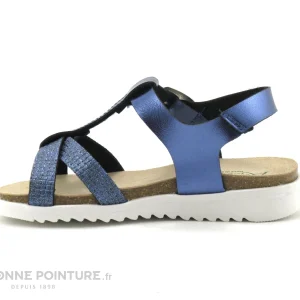 acheter Remise ❤️ Autenti By Penta Enfant Autenti 6811912 Bleu Metal – 🩴 Sandale Fille Bride Salome ✨ 12