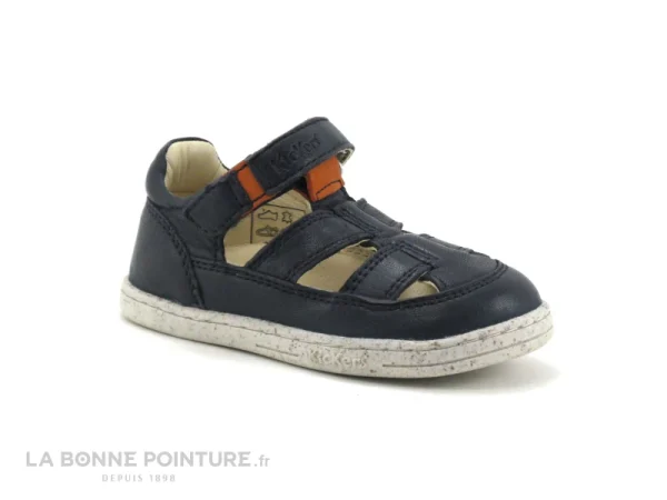 boutique en france Meilleur prix 🥰 Bébé Kickers TRACTUS Marine Orange – 🩴 Sandale GARCON Premiers Pas 🥰 1