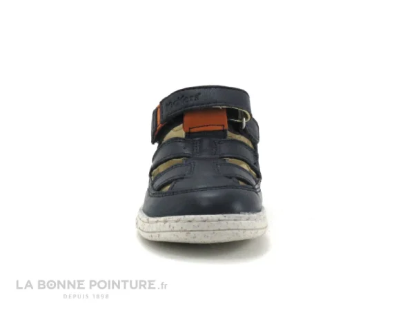 boutique en france Meilleur prix 🥰 Bébé Kickers TRACTUS Marine Orange – 🩴 Sandale GARCON Premiers Pas 🥰 3